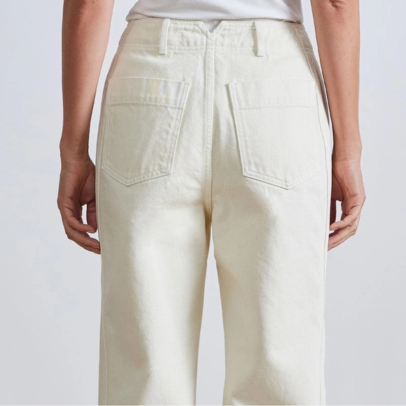 NWT Apiece Apart Cropped Meridian Jean - Ecru - Size 29 - Picture 4 of 9
